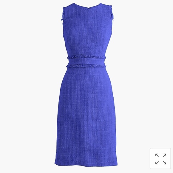 J CREW Size 16 Tweed Sheath Dress in Black NWT - Picture 2 of 4